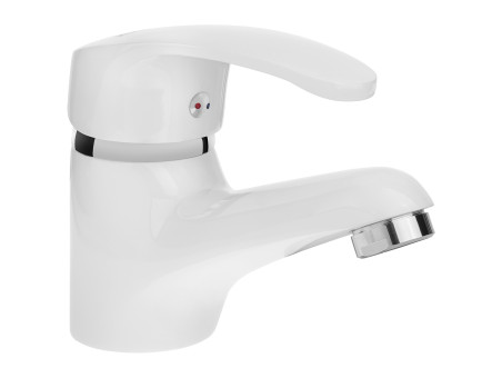 Waschtischarmatur in Weiß KAKADU Kleine Wasserhahn Mischbatterie