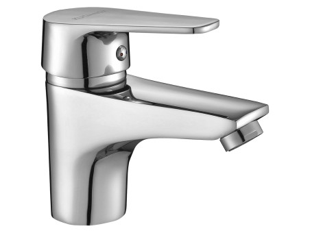 Waschtischarmatur in Chrom LUGA Kleine Wasserhahn Mischbatterie