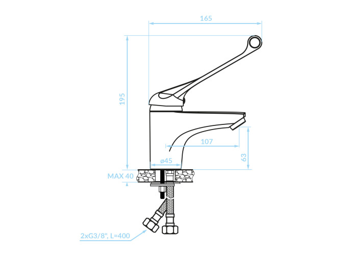 Waschtischarmatur in Chrom MADERA... Waschtischarmatur in Chrom MADERA...