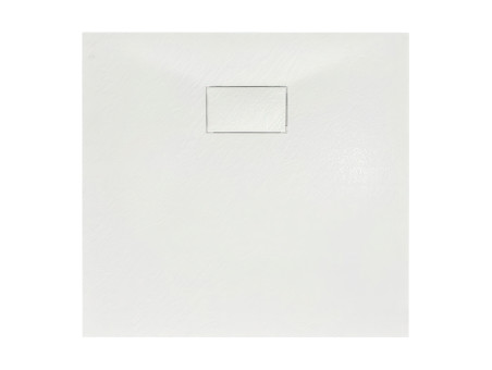 Duschwanne Viereck Vidar 80x80, Steinoptik | Ablaufgarnitur im SET !