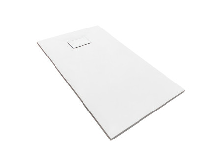 Duschwanne Rechteck Vidar 120x80, Steinoptik | Ablaufgarnitur im SET !