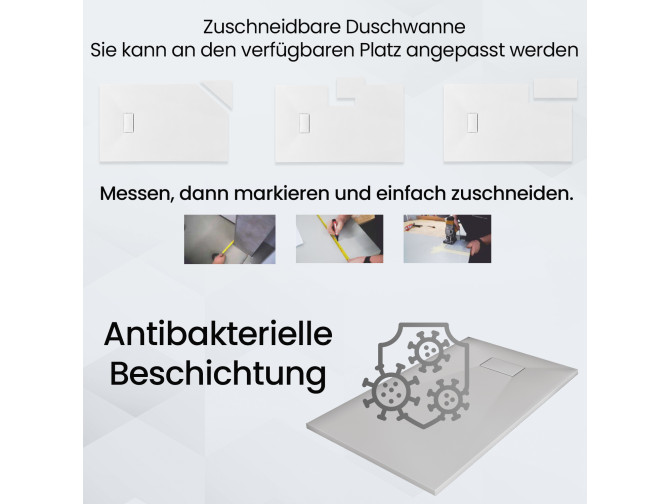 Duschwanne Rechteck Vidar 120x80,...