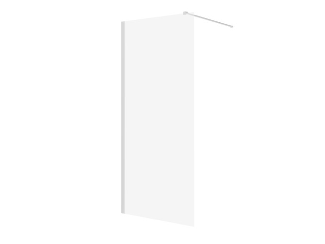 Duschkabine Walk-In Duschwand KETIL 80x195 6 mm Transparent Glas | Glaswand