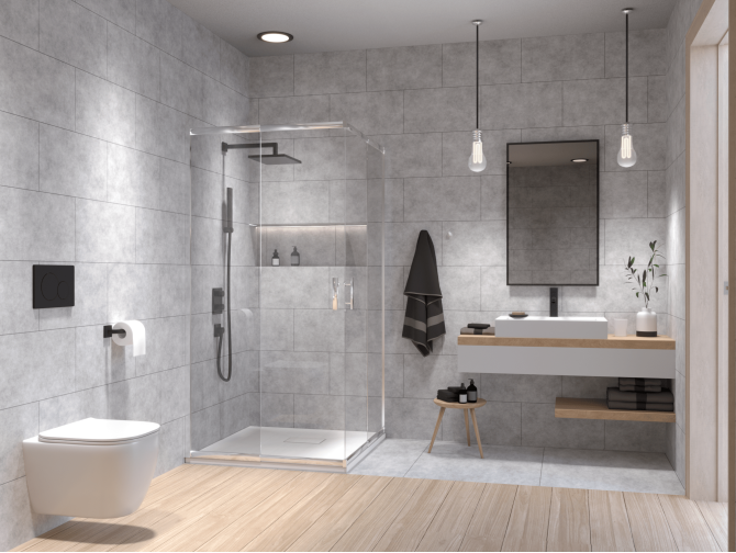 Duschkabine Viereck HELA 80x80 190 cm...