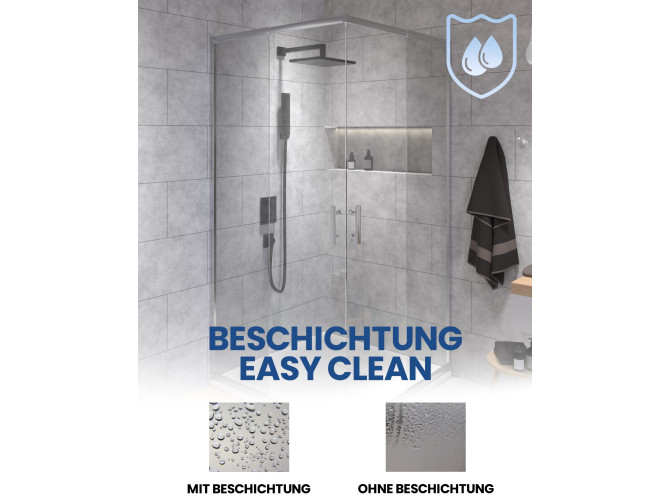 Duschkabine Viereck HELA 80x80 190 cm...