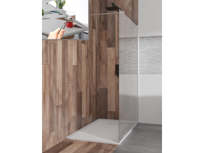 SET: Duschwanne VIDAR & Walk-In...