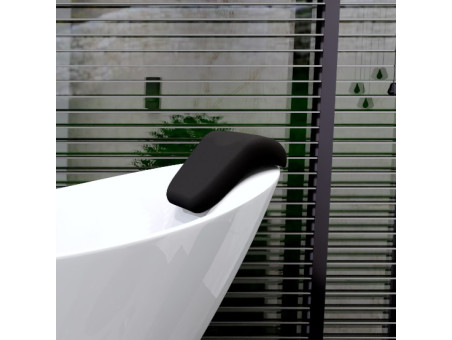 Freistehende Badewanne IVAR 180x80 + 2x Wannenkissen + Bambus Ablage | Ablauf Viega Klick-Klack im SET!