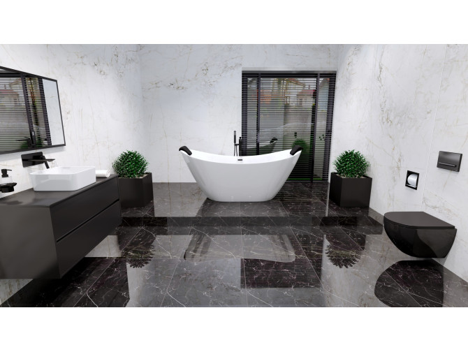 Freistehende Badewanne IVAR 180x80 +... Freistehende Badewanne IVAR 180x80 +...