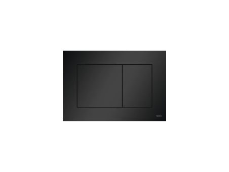 WC SET: Vorwandelement TECEbase + Toilette Rolo Schwarz + Schallschutzmatte + Betätigungsplatte in Schwarz