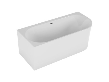 Freistehende Eckbadewannne Badewanne ALVA 170x80 Links | Ablauf Klick-Klack im SET!
