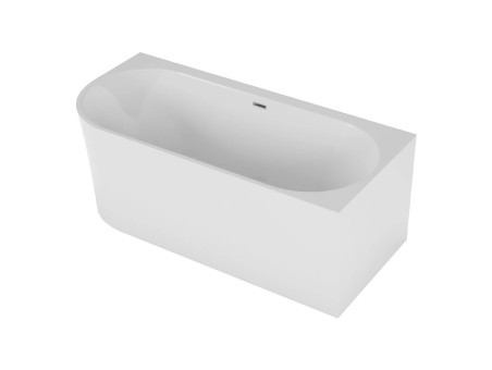 Freistehende Eckbadewannne Badewanne ALVA 170x80 Rechts | Ablauf Klick-Klack im SET!