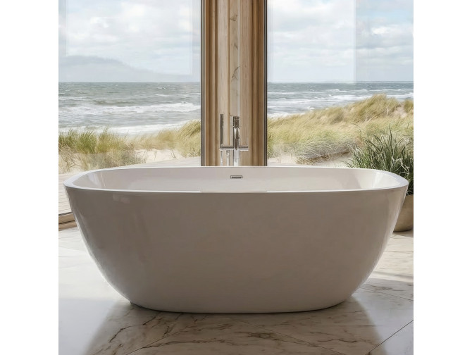 Freistehende Badewanne TOVE 170x80 |...
