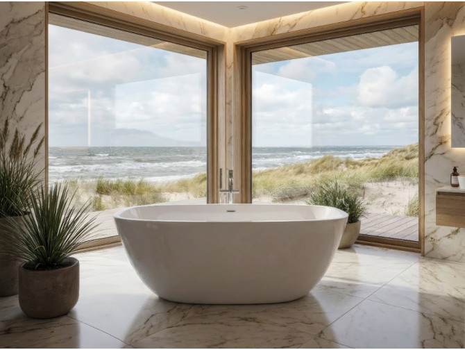 Freistehende Badewanne TOVE 170x80 |...