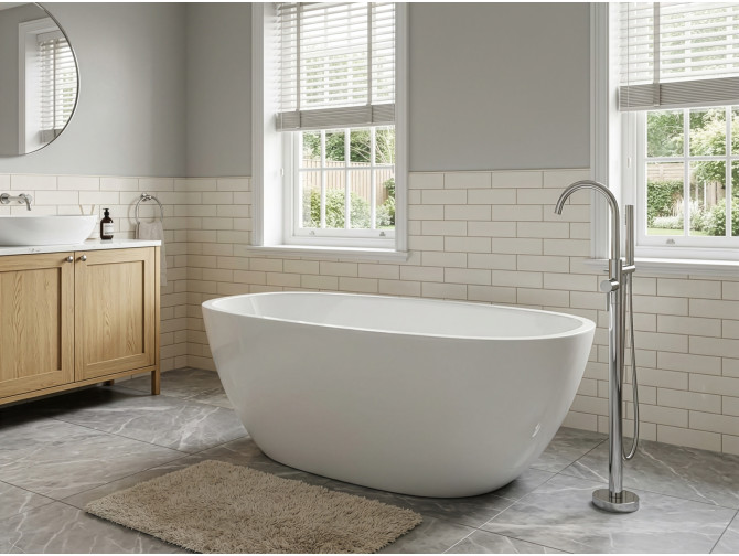 Freistehende Badewanne TOVE 170x80 |...