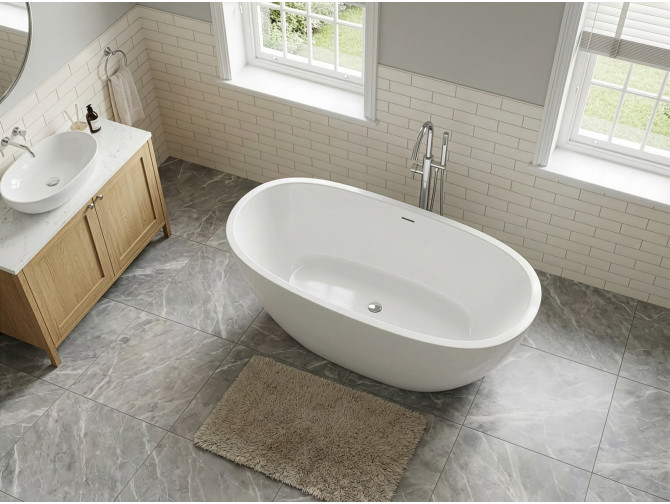 Freistehende Badewanne TOVE 170x80 |...