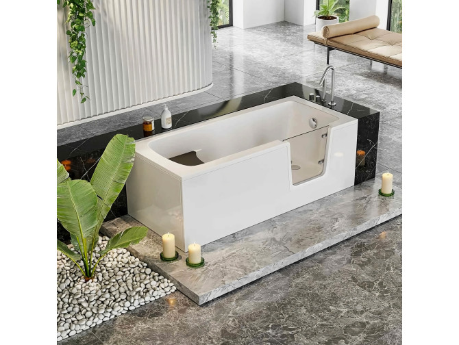 Freistehende Seniorenbadewanne mit...
