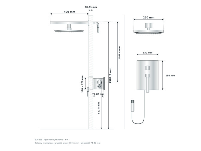 EVERSAN Unterputz-Duschset Premium in...