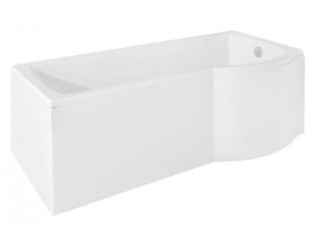 Badewanne Rechteck Inspiro 170x70 Rechts mit Glasabtrennung | Ablauf Viega & Füße GRATIS !