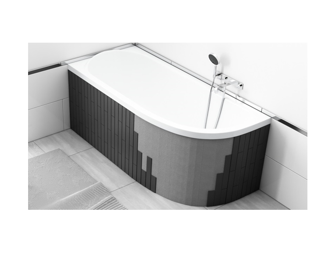 Badewanne Eckwanne Megaz 160x105...