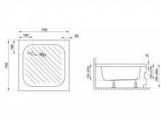 Duschwanne Viereck Karen... 2