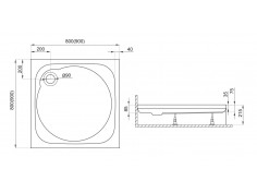 Duschwanne Viereck Neuer... 2