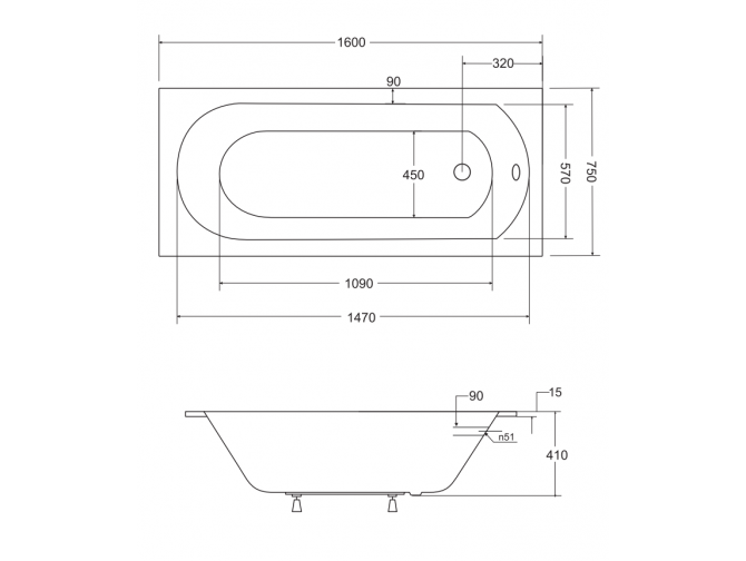 Badewanne Rechteck Intrica Slim... Badewanne Rechteck Intrica Slim...