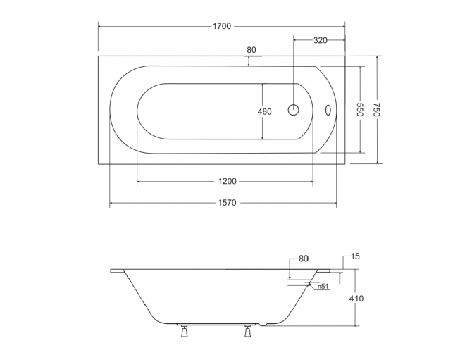 Badewanne Rechteck Intrica Slim... Badewanne Rechteck Intrica Slim...