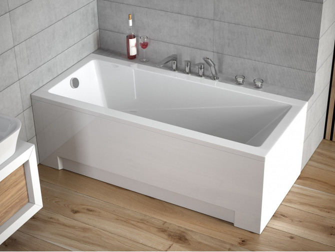 Badewanne Rechteck Modern 120x70 | Ablauf Viega & Füße GRATIS !