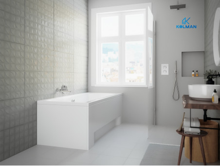 Badewanne Rechteck Ines 160x75 | Ablauf Viega & Füße GRATIS !