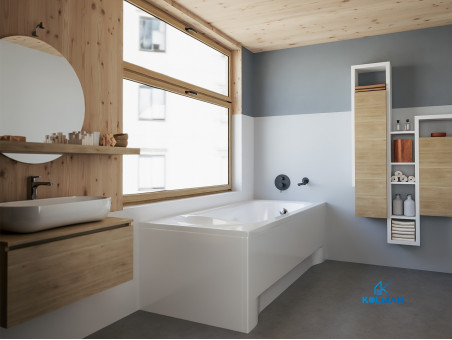 Badewanne Rechteck Medium 170x75 | Ablauf Viega & Füße GRATIS !