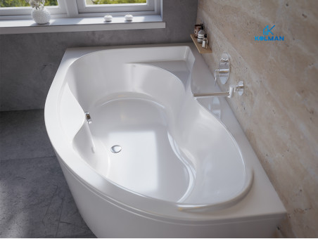 Badewanne Eckwanne Dora 170x110 Links | Ablauf Viega & Füße GRATIS !