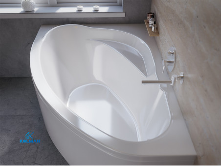 Badewanne Eckwanne Marea 150x100 Links | Ablauf Viega & Füße GRATIS !