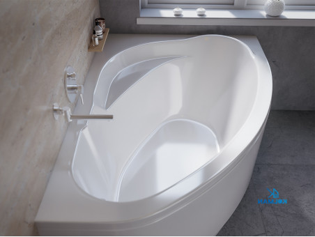 Badewanne Eckwanne Marea 160x100 Rechts | Ablauf Viega & Füße GRATIS !