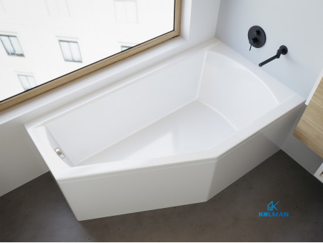 Badewanne Eckwanne Selena 160x90 Rechts | Ablauf Viega & Füße GRATIS !