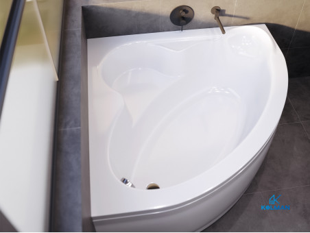 Badewanne Eckwanne STANDARDO 120x120 | Ablauf Viega & Füße GRATIS !