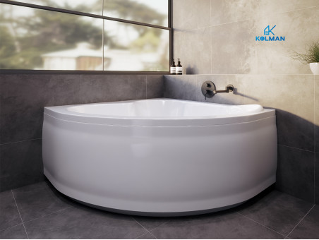 Badewanne Eckwanne STANDARDO 120x120 | Ablauf Viega & Füße GRATIS !