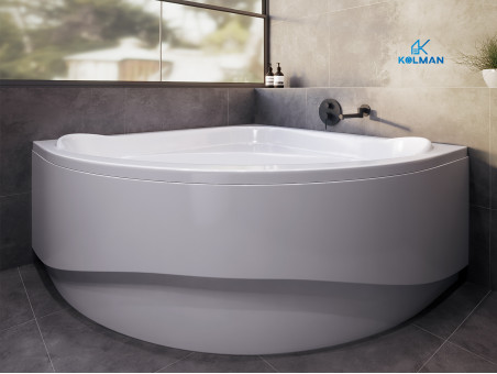 Badewanne Eckwanne STANDARDO 140x140 | Ablauf Viega & Füße GRATIS !