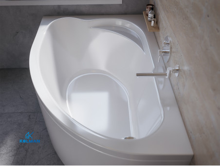 Badewanne Eckwanne STANDARDO 130x85 Links | Ablauf Viega & Füße GRATIS !