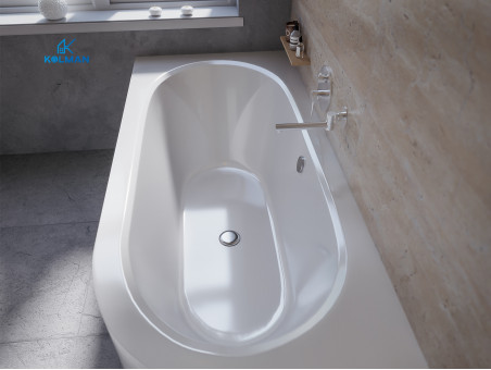 Badewanne Eckwanne Avita 160x75 Links | Ablauf Viega & Füße GRATIS !