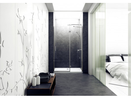 Duschwanne Viereck Caspar 80x80x5 | Ablaufgarnitur im SET !