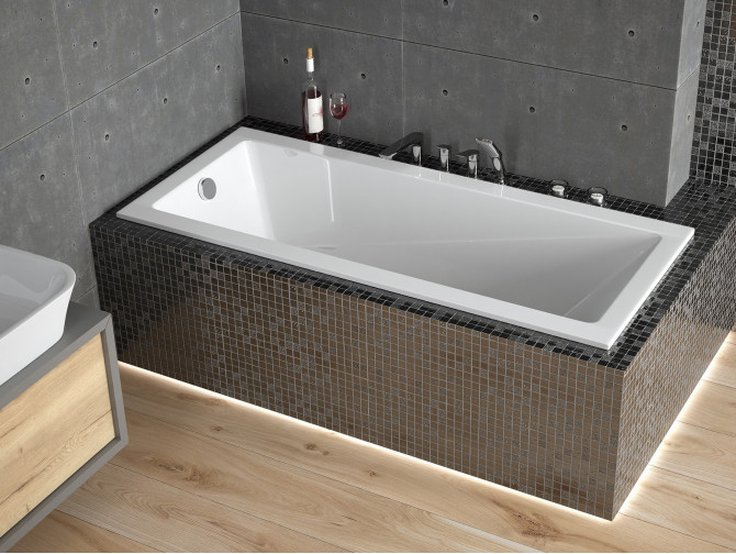 Badewanne Rechteck Modern Slim 160x70... Badewanne Rechteck Modern Slim 160x70...