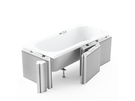 Badewanne Rechteck Talia Slim 150x70 Rand 15mm | Ablauf Viega & Füße GRATIS !