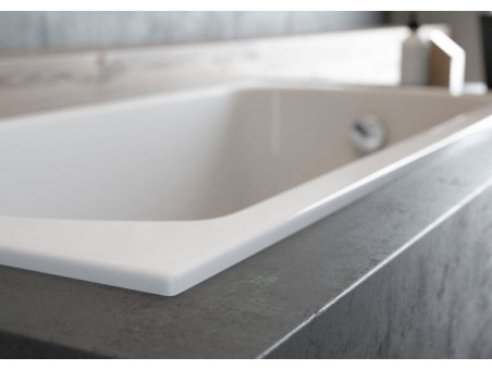 Badewanne Rechteck Modern Slim 160x70 Rand 15mm | Ablauf Viega & Füße GRATIS !