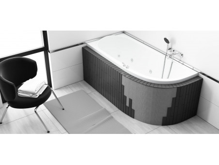 Badewanne Eckwanne Avita Slim 180x80 Links Rand 15 mm | Ablauf Viega & Füße GRATIS !