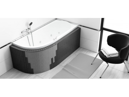 Badewanne Eckwanne Avita Slim 170x75 Rechts Rand 15 mm | Ablauf Viega & Füße GRATIS !