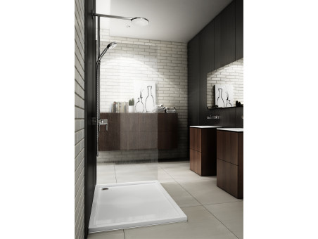 Duschwanne Viereck Corrina New 90x90x4,5 | Ablaufgarnitur im SET !