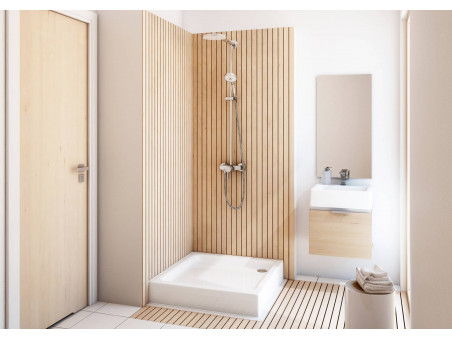 Duschwanne Viereck Grando Plus 90x90x17 | Ablaufgarnitur im SET !