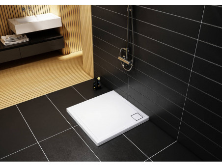 Duschwanne Viereck Omegax 90x90x5 | Ablaufgarnitur im SET !