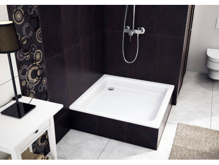 Duschwanne Viereck Zefir 80x80x26 | Ablaufgarnitur & Füße im SET !