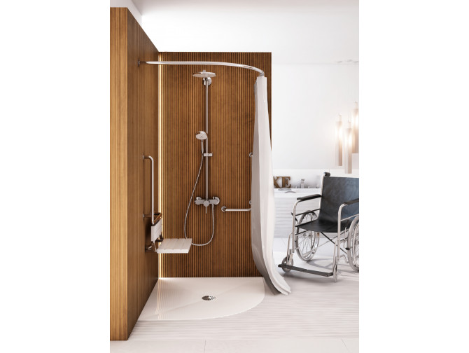 Duschwanne Halbrund De Luxe 90x90x3,5...